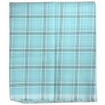 J. Hampstead Premium 100% Giza Cotton Blue Checkered Shirt Fabric 1.6 Mts / VV1186