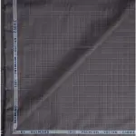 Raymond Cotton Blended Grey Checkered Unstitched Shirt Fabric - 1.6 Mts / VV1197