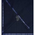 Raymond 100% Pure Wool (All Wool) Blue Color Striped with Natural Stretch Unstitched Suit Fabric - 3.50 Mts / VV2018
