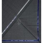 Raymond 100% Pure Wool (All Wool) Thick Grey Color Checkered Unstitched Suit Fabric - 3 Mts / VV2042