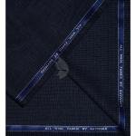 Raymond 100% Pure Wool (All Wool) Thick Blue Color Checkered Unstitched Suit Fabric - 3.25 Mts / VV2050