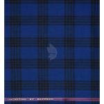Raymond 100% Pure Wool (All Wool) Thick Royal Blue Color Checkered Unstitched Trouser Fabric - 1.25 Mts / VV2051