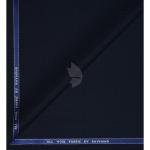 Raymond 100% Pure Wool (All Wool) Jacquard Navy Blue Color Unstitched Trouser Fabric - 1.25 Mts / VV2054
