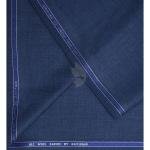 Raymond 100% Pure Wool (All Wool) Jacquard Blue Color Unstitched Suit Fabric - 3.5 Mts / VV2065