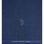 Raymond 100% Pure Wool (All Wool) Jacquard Blue Color Unstitched Suit Fabric - 3.5 Mts / VV2065