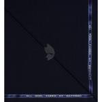 Raymond 100% Pure Wool (All Wool) Striped Navy Blue Color Unstitched Trouser Fabric - 1.25 Mts / VV2068