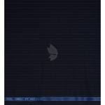 Raymond 100% Pure Wool (All Wool) Striped Navy Blue Color Unstitched Trouser Fabric - 1.3 Mts / VV2081