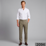 Raymond 100% Pure Wool (All Wool) Plain Beige Color Unstitched Trouser Fabric - 1.25 Mts / VV2094
