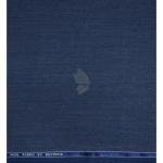 Raymond 100% Pure Wool (All Wool) with HERRINGBONE Weaving Plain Blue Color Unstitched Trouser Fabric - 1.25 Mts / VV2101
