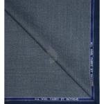 Raymond 100% Pure Wool (All Wool) with OXFORD Weaving Plain Blue Color Unstitched Trouser Fabric - 1.25 Mts / VV2103