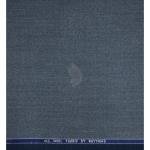 Raymond 100% Pure Wool (All Wool) with OXFORD Weaving Plain Blue Color Unstitched Trouser Fabric - 1.25 Mts / VV2103
