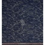 Raymond "CEREMONIA" Collection Wool Blended Navy Blue with Jacquard and Geometrical design Unstitched Sherwani (Kurta) Fabric - 2.5 Mts / VV2148