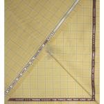 Raymond Super 100's Merino Wool Fine Fabric in Yellow colour with Blue and white Checkered Unstitched Suit Fabric - 3.25 meters / VV2150