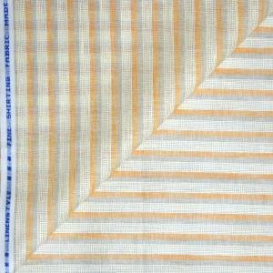 Siyaram's Linen with Cotton Jute Multicolor Striped Unstitched Shirt Fabric - 1.60 Mts / VV2180