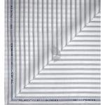 Raymond 100% Premium (Giza) Cotton Vertical Striped White colour Unstitched Shirt Fabric - 1.60 mts / VV2202