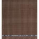 Raymond 100% Premium (Giza) Cotton Checkered Brown (Copper) colour Unstitched Shirt Fabric - 1.60 mts / VV2232