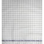 Raymond 100% Premium (Giza) Cotton Checkered White (Pear) colour Unstitched Shirt Fabric - 1.60 mts / VV2234