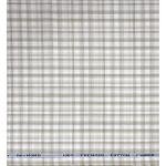 Raymond 100% Premium (Giza) Cotton Checkered White (Ivory) colour Unstitched Shirt Fabric - 1.60 mts / VV2236
