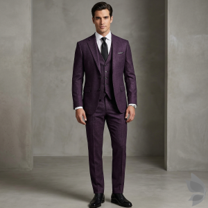 Raymond 35% Viscose blended Maroon (Snuff) colour Solid Pattern Unstitched Suit Fabric of 3.5 Mts / VV2344