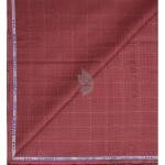 Siyaram's 100% Superfine Cotton with Jacquard weave Solid Pattern Sienna (Maroon) colour Unstitched Shirt Fabric of 1.60 Mts / VV2356D