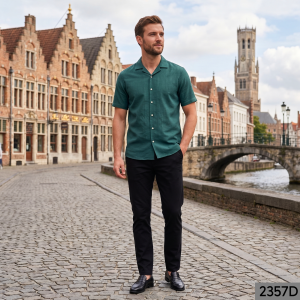 Siyaram's 100% Superfine Cotton Jade (Green) colour with Solid Pattern Unstitched Shirt Fabric of 1.6 Mts / VV2357D