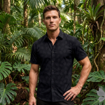 Raymond 100% Egyptian Giza Cotton (Premium Cotton) Black Printed Pattern Unstitched Shirt Fabric of 1.60 meters / VV2388AE