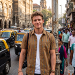 Raymond 100% Egyptian Giza Cotton (Premium Cotton) Brown (Bronze) Printed Pattern Unstitched Shirt Fabric of 1.60 meters / VV2388AT