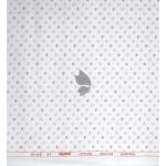 Raymond 100% Egyptian Giza Cotton (Premium Cotton) White Printed Pattern Unstitched Shirt Fabric of 1.60 meters / VV2388L