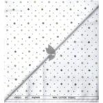 Raymond 100% Egyptian Giza Cotton (Premium Cotton) White Printed Pattern Unstitched Shirt Fabric of 1.60 meters / VV2388O