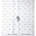 Raymond 100% Egyptian Giza Cotton (Premium Cotton) White Printed Pattern Unstitched Shirt Fabric of 1.60 meters / VV2388O