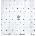 Raymond 100% Egyptian Giza Cotton (Premium Cotton) White Printed Pattern Unstitched Shirt Fabric of 1.60 meters / VV2388W