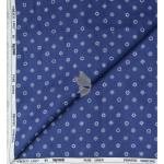 Raymond 100% Pure Linen Blue color Printed Unstitched Shirt Fabric of 1.6 meters / VV2389I