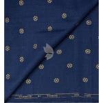 Raymond 100% Pure Linen Navy Blue color Printed Unstitched Shirt Fabric of 1.6 meters / VV2389Q