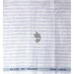 Raymond 100% Pure Linen White color Vertical Striped Unstitched Shirt Fabric of 1.6 meters / VV2389U