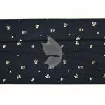 J.Hampstead 100% Pure Giza Cotton Printed pattern Black colour Unstitched Shirt Fabric of 1.6 meters / VV2392G