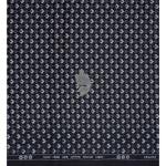 J.Hampstead 100% Pure Giza Cotton Printed pattern Black colour Unstitched Shirt Fabric of 1.6 meters / VV2392T