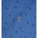J.Hampstead 100% Pure Giza Cotton Printed pattern Blue (Azure) colour Unstitched Shirt Fabric of 1.6 meters / VV2392Z