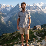 J.Hampstead Moretti 100% Pure Linen Fabric from "The Luxury Club of Italian Fusion Linen" with Grey Colour Plain Pattern Unstitched Shirt Fabric of 1.6 mts / VV2406