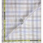J.Hampstead Moretti Premium Egyptian Collection with 100% Giza Cotton Multicolour Checkered Pattern Unstitched Shirt Fabric of 1.6 mts - Made In Italy / VV2427