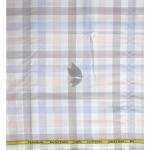 J.Hampstead Moretti Premium Egyptian Collection with 100% Giza Cotton Multicolour Checkered Pattern Unstitched Shirt Fabric of 1.6 mts - Made In Italy / VV2427