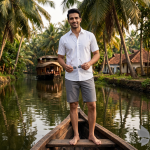 J.Hampstead Moretti Premium Egyptian Collection with 100% Giza Cotton Multicolour Striped Pattern Unstitched Shirt Fabric of 1.6 mts - Made In Italy / VV2435