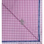 Siyaram's 100% Superfine Cotton Pink (Magenta) colour with Checkered Pattern Unstitched Shirt Fabric of 1.6 Mts / VV2462