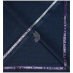 Raymond Australian Merino Wool blended Checkered pattern and Fabric for all  Seasons Wear Navy Blue Colour Unstitched Suit Fabric of 3 Mts / VV2472