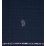 Raymond Australian Merino Wool blended Checkered pattern and Fabric for all  Seasons Wear Navy Blue Colour Unstitched Suit Fabric of 3.5 Mts / VV2473