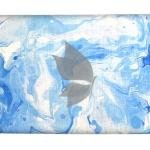 Siyaram's Royale Linen 100% Linen with 60 Lea count Digital Printed Blue (Azure) Colour Unstitched Shirt Fabric of 1.6 Meters / VV2506