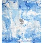 Siyaram's Royale Linen 100% Linen with 60 Lea count Digital Printed Blue (Azure) Colour Unstitched Shirt Fabric of 1.6 Meters / VV2506