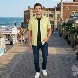 Siyaram's 100% Pure Linen 60 Lea Striped Green colour Unstitched Shirt Fabric of 1.60 mts / VV2513