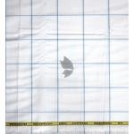 J.Hampstead Moretti Premium Egyptian Collection with 100% Giza Cotton White Colour Checkered Pattern Unstitched Shirt Fabric of 1.6 mts - Made In Italy / VV2529