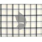 J.Hampstead Moretti Premium Egyptian Collection with 100% Giza Cotton White (Cream) Colour Checkered Pattern Unstitched Shirt Fabric of 1.6 mts - Made In Italy / VV2537