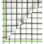 J.Hampstead Moretti Premium Egyptian Collection with 100% Giza Cotton White (Cream) Colour Checkered Pattern Unstitched Shirt Fabric of 1.6 mts - Made In Italy / VV2537